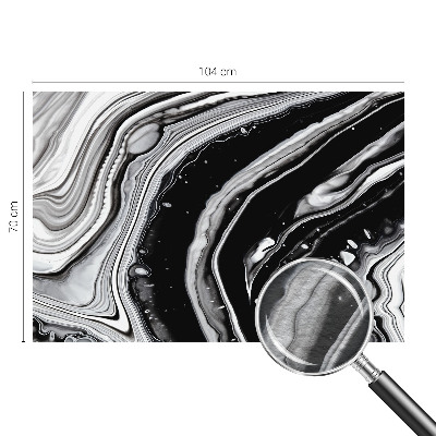 Mural decorativo con ondas monocromáticas