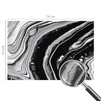 Mural decorativo con ondas monocromáticas