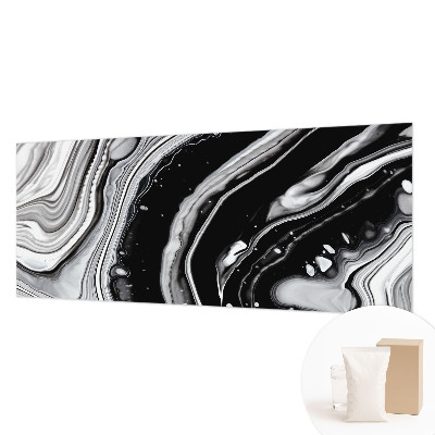 Mural decorativo con ondas monocromáticas