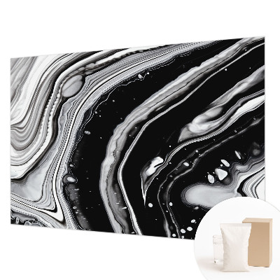 Mural decorativo con ondas monocromáticas
