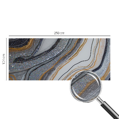 Papel mural texturado decorativo con motivo de ondas en relieve de piedra