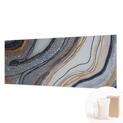 Papel mural texturado decorativo con motivo de ondas en relieve de piedra
