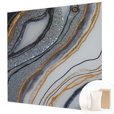 Papel mural texturado decorativo con motivo de ondas en relieve de piedra