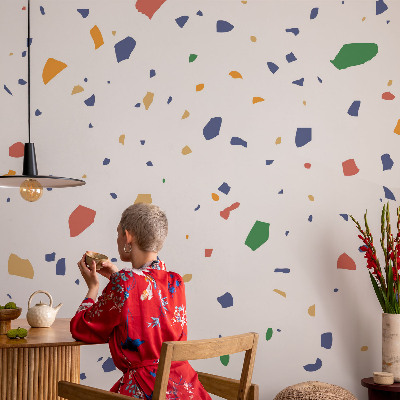 Mural de pared con estampado hermoso con motivos de arcoíris en varias piezas