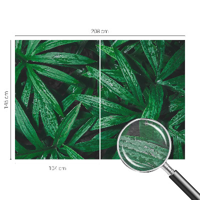 Mural decorativo con motivo de vegetación natural