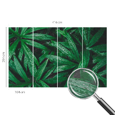 Mural decorativo con motivo de vegetación natural