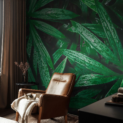 Mural decorativo con motivo de vegetación natural