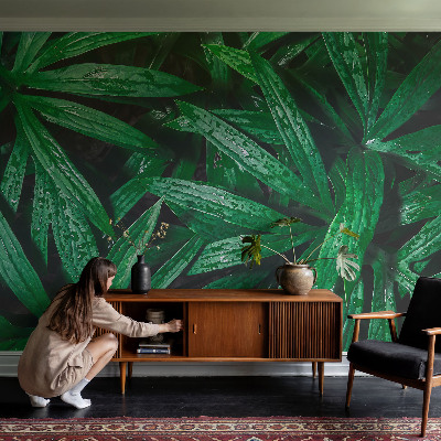 Mural decorativo con motivo de vegetación natural