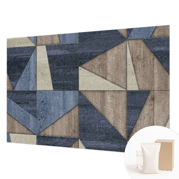 Mural de pared con estampado hermoso con patrones geométricos