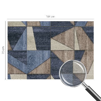 Mural de pared con estampado hermoso con patrones geométricos