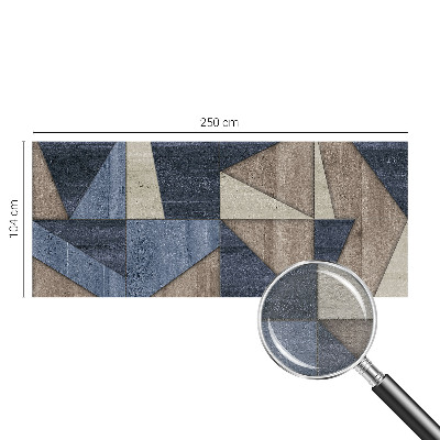 Mural de pared con estampado hermoso con patrones geométricos