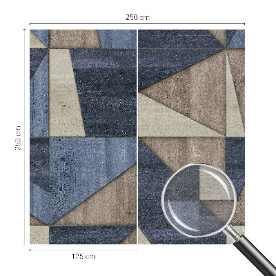 Mural de pared con estampado hermoso con patrones geométricos