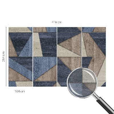 Mural de pared con estampado hermoso con patrones geométricos