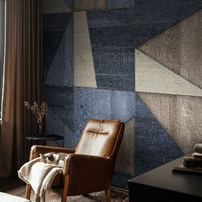 Mural de pared con estampado hermoso con patrones geométricos