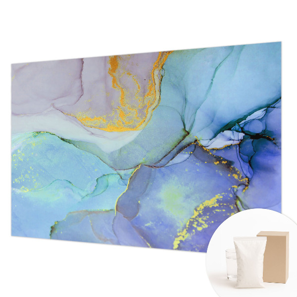 Papel mural con patrón decorativo con un diseño de formas en acuarela