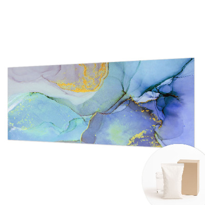 Papel mural con patrón decorativo con un diseño de formas en acuarela