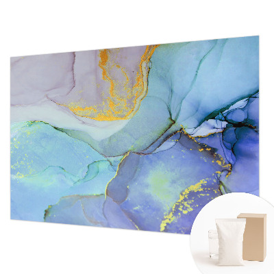 Papel mural con patrón decorativo con un diseño de formas en acuarela