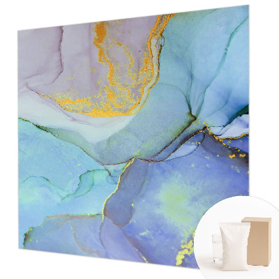 Papel mural con patrón decorativo con un diseño de formas en acuarela