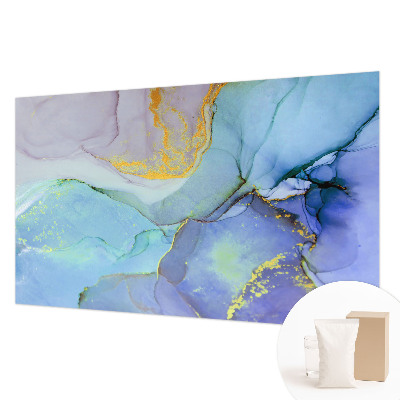 Papel mural con patrón decorativo con un diseño de formas en acuarela