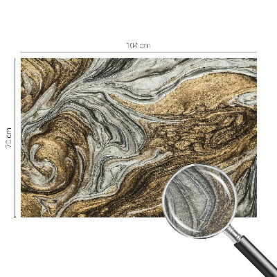 Mural decorativo con diseño de remolinos abstractos