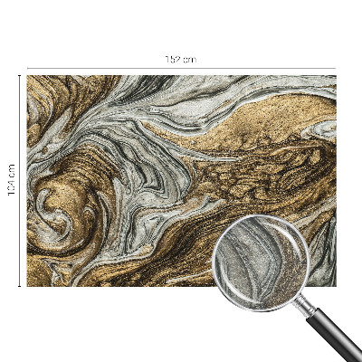 Mural decorativo con diseño de remolinos abstractos