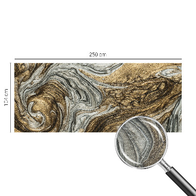 Mural decorativo con diseño de remolinos abstractos