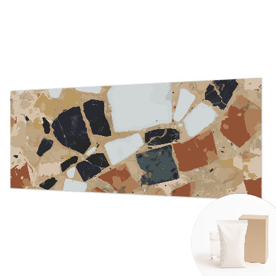 Papel mural texturado decorativo con un motivo de piedras rústicas
