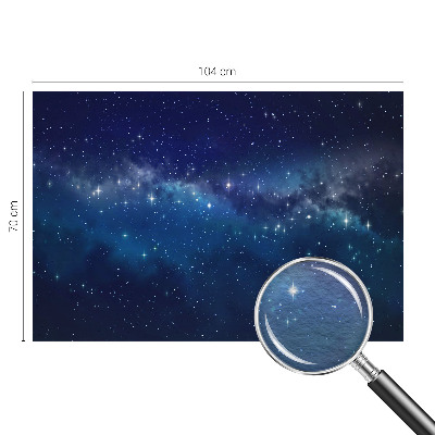 Fotomural decorativo para cabecero de cama con motivo 'Noche estrellada' para cabecero