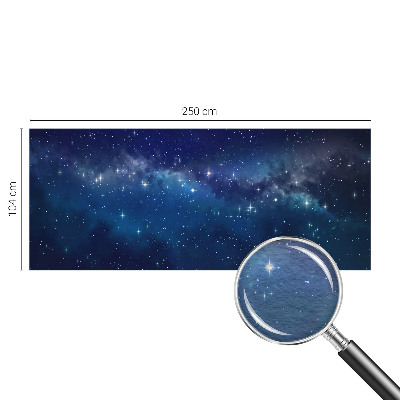 Fotomural decorativo para cabecero de cama con motivo 'Noche estrellada' para cabecero