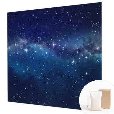 Fotomural decorativo para cabecero de cama con motivo 'Noche estrellada' para cabecero