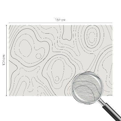 Papel mural con patrón decorativo con diseño de líneas fluidas