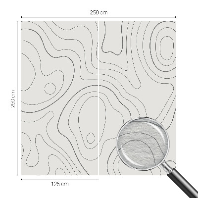 Papel mural con patrón decorativo con diseño de líneas fluidas