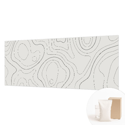 Papel mural con patrón decorativo con diseño de líneas fluidas