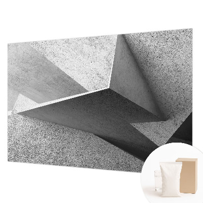 Papel mural texturado decorativo con estructuras geométricas