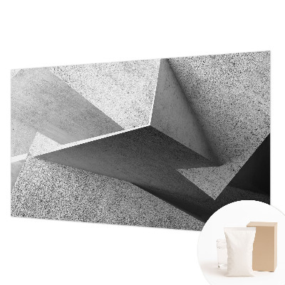 Papel mural texturado decorativo con estructuras geométricas