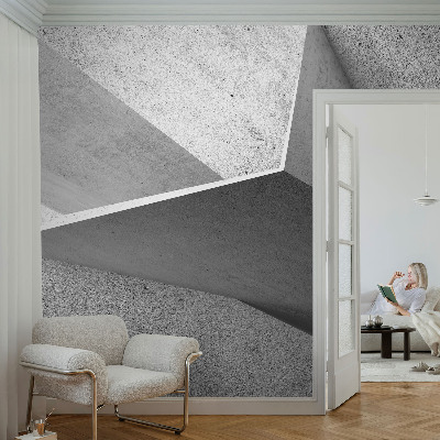 Papel mural texturado decorativo con estructuras geométricas
