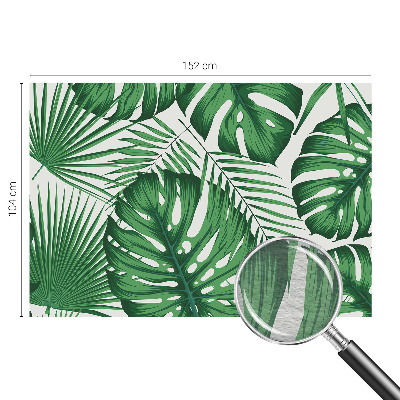 Fotomural decorativo para cabecero de cama con diseño de hojas tropicales