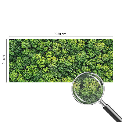 Mural decorativo con diseño panorámico del bosque