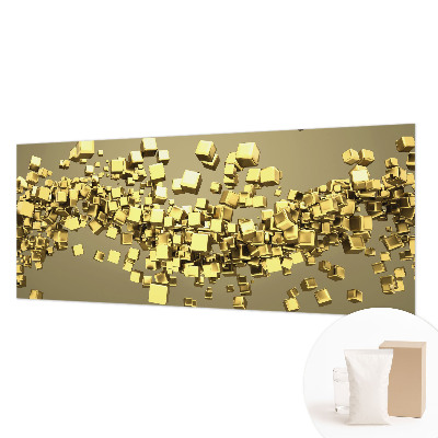 Mural de pared con estampado hermoso con un motivo de cubos creativos