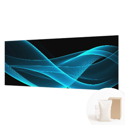 Mural decorativo con diseño de olas llamativas