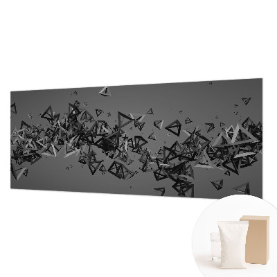 Papel mural texturado decorativo con diseño de abstracciones geométricas
