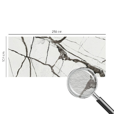 Fotomural decorativo para cabecero de cama con diseño de grietas en el mármol