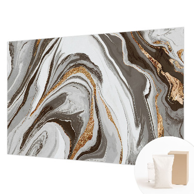 Papel mural con patrón decorativo con diseño de remolinos de mármol