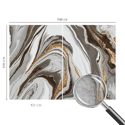 Papel mural con patrón decorativo con diseño de remolinos de mármol