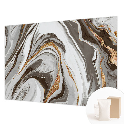Papel mural con patrón decorativo con diseño de remolinos de mármol