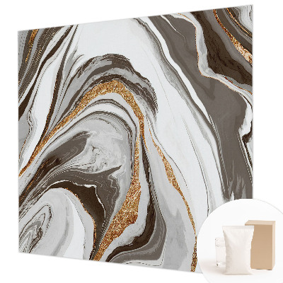 Papel mural con patrón decorativo con diseño de remolinos de mármol