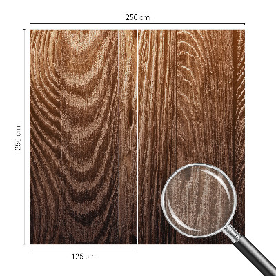 Papel mural con patrón decorativo con anillos de madera