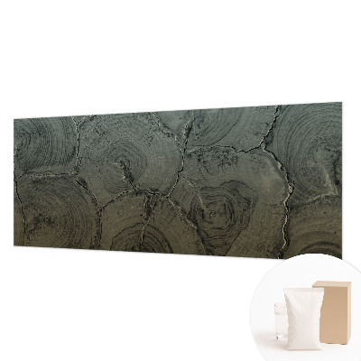 Papel mural texturado decorativo con diseño de anillos de madera