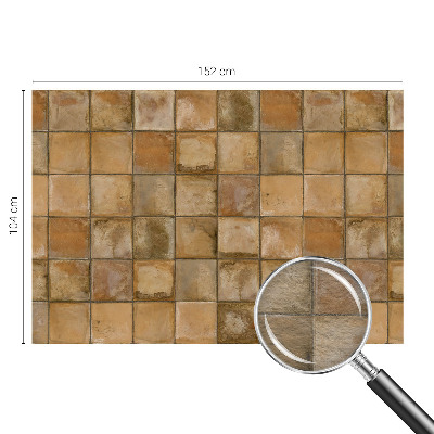 Mural decorativo con diseño de mosaico rústico