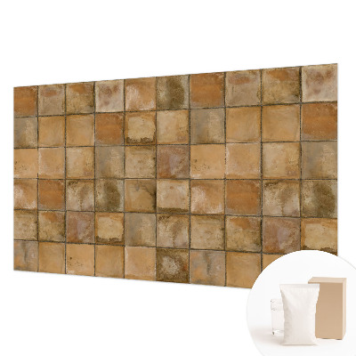 Mural decorativo con diseño de mosaico rústico